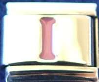 Italian Charms - Fits Nomination - Letters - PINK I